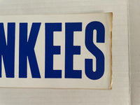 Vintage Bumper Sticker New York Yankees Baseball 1980's MLB NY