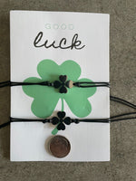 Four Leaf Clover Irish Good Luck Charm Friendship Bracelets St. Patrick's Day