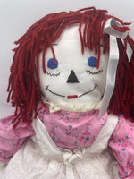 Raggedy Ann and Raggedy Andy Soft Plush Large Dolls 24” Tall 2 Feet Tall