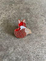 Red Fox Anime Lapel Pin Animal Lovers