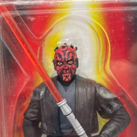 Rare Star Wars Darth Maul Action Figure Episode 1 Face Paint Variant .00 Card