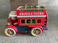 Vintage Hallmark Keepsake Christmas Ornament Here Comes Santa Kringle Tours 1992