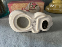 Rare Vintage Avon "Pampered Piglet" Ceramic Pomander New Unused Pig