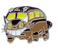 Totoro Pin Totoro Catbus Cat Bus Lapel Pin Hayao Miyazaki Catbus Pin Anime Pin