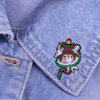 Hayao Miyazaki Group Lapel Pin Brooch Totoro Spirited Away Princess Mononoke