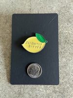 Slightly Bitter Funny Sour Lemon Lapel Pin Pinbacks