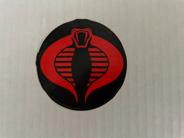 Rare Vintage 1980's Decal Sticker G.I. Joe Cobra Commander Hasbro Toy