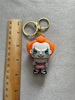 Pennywise IT Horror Figure Keychain Clown Bag Clip Ornament Movie Lovers Gift