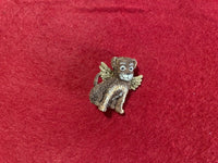 Vintage Resin Heavenly Puppy Dog Angel Brooch Lapel Pin Jewelry