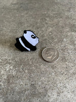 Cute Fat Funny Panda Bear Lapel Pin Animal Lovers