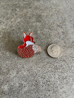 Red Fox Anime Lapel Pin Animal Lovers