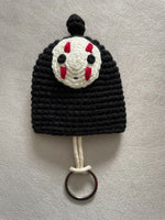 Spirited Away No Face Kaonashi Crocheted Keychain Hidden Pouch Hayao Miyazaki