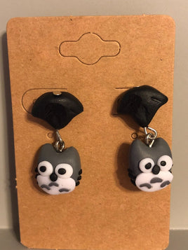 Totoro with Umbrella Hay Earrings Hayao Miyazaki