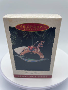 Vintage Hallmark Rocking Horse Christmas Keepsake Ornament 1995