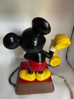 Disney Mickey Mouse Figure Phone Vintage 1976 Push Button Landline Telephone