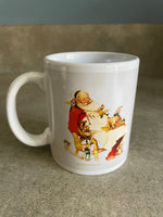 Estate Sale Norman Rockwell Sleeping Santa Christmas Coffee Tea Mug Holiday