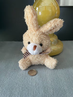 Mini Brown Bunny Rabbit Plush Keychain Valentines Day Easter Kawaii Gift