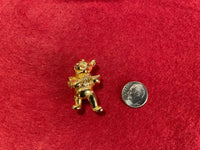 Vintage Licensed Disney Winnie the Pooh Bear Trumpet Brooch