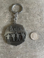 The Beatles Double Sided Medallion Keychain Music Lovers Valentines Day Gift