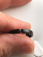 Black Kitty Cat Ears Adjustable Ring