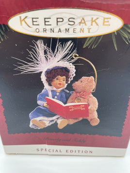 Vintage Hallmark Keepsake Beverly And Teddy Christmas Ornament 1995