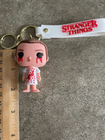 Stranger Things Eleven Bloody Battle Vinyl Figure Keychain Bag Clip