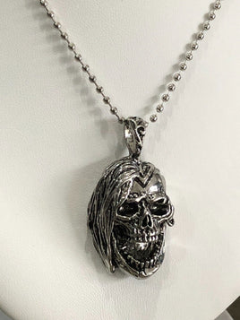 Gothic Skull Horror Necklace Charm Iron Maiden Horror Gothic Lovers Gift