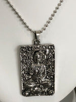 Chinese Buddha Martial Arts Yoga Meditation Medallion Necklace Good Luck Charm