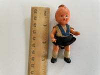 Vintage 1950's Red Letter Day School Hansel and Gretel Posable Baby Dolls