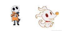 Nightmare before Christmas Jack Skellington & Ghost Dog Zero Lapel Pin Gift Set