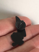 Tiny Kitten with Big Knife Funny Cat Mom Pin Horror Killer Kitty