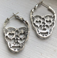 Gothic Heart Eyes Skull Earrings Horror Lovers Goth Women's Jewelry Gift