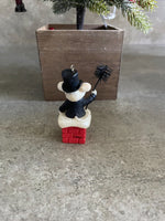 Vintage Hallmark Keepsake Christmas Mouse Ornament Wee Chimney Sweeper 1987 Mice