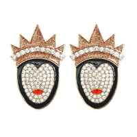 Snow White The Evil Queen Grimhilde Women's Fashion Stud Earrings