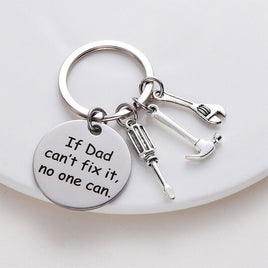 If Dad Can't Fix it Toolbelt Keychain Father's Day Keychain Dad Keychain Gift