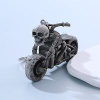 Skeleton Motorcycle PVC Figure Keychain Bad Boy Biker Horror Lovers Gift