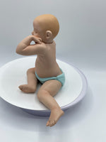 Ashton Drake Nursery Newborns It's a Boy Porcelain Body Yawning Baby Doll