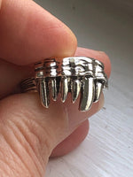 Adjustable Demon Monster Teeth Metal Ring