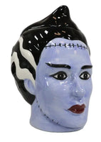 Bride Of Frankenstein Ceramic Cookie Jar Bust with Lid Frankenstein Tiki Statue