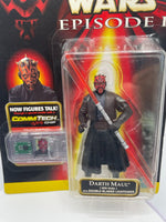 Rare Star Wars Darth Maul Action Figure Episode 1 Face Paint Variant .00 Card