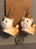 Happy Cat 3D Dangle Earrings