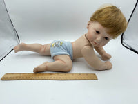 Ashton Drake Porcelain Large Baby Boy Doll 19" Vintage 1994 Titus Tomescu